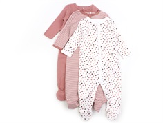 Name It dusty rose night suit hearts (3-pack)
